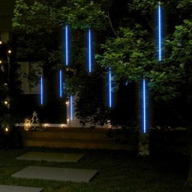Meteor Lights 8 pcs 2 ft Blue 288 LEDs Indoor Outdoor