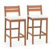 Outdoor Wood Barstools (Set of 2)