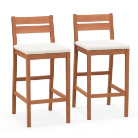 Outdoor Wood Barstools (Set of 2)