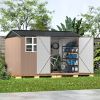 10'x10' Outdoor Storage Shed For Garden & Backyard