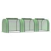 10' x 3' x 2.5' Mini Greenhouse Portable With Roll-Up Doors