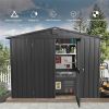 Outdoor Storage Metal Shed 8.2'x 6.2' With Lockable Door