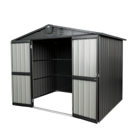 Outdoor Storage Metal Shed 8.2'x 6.2' With Lockable Door