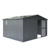 Storage Shed 11' x 9' With Galvanized Steel Frame & Windows