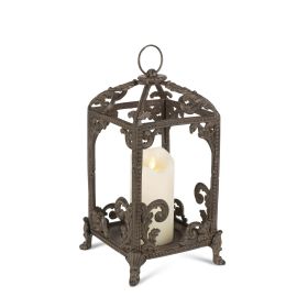 GG Collection 95167 Medium Metal Acanthus Leaf Lantern