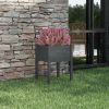 Square Gray Pine Wood Planter - 19.7" x 27.6"