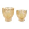 CosmoLiving Set Of 2 Gold Metal Decorative Tealight Candle Lanterns