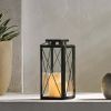 14" Black Lantern Stainless Steel