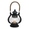 Rustic Black Metal Lantern 8" Wide x 9" High Single Unit