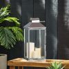 Silver Hobbs Stainless Steel Lantern - 22 Inch