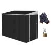 4' x 8' Metal Outdoor Storage Shed With Lockable Door & 2 Air Vents