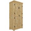 Wooden Garden Shed With Waterproof Metal Roof 3 Shelves & Lockable Door