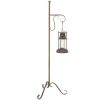 DecMode Rustic Metal Lantern (16"W, 54"H, Rust)