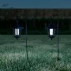 Solar-Powered Hanging Lanterns - 26'' Garden & Patio Lights With Hooks Set Of 2