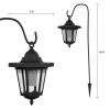 Solar-Powered Hanging Lanterns - 26'' Garden & Patio Lights With Hooks Set Of 2