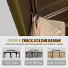 12'x20' Hardtop Outdoor Gazebo With Netting & Curtains