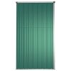 Garden Tool Shed Green 88.6"x 35"x 63.4" Galvanized Steel