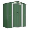 Garden Shed Green 75.6"x 42.5"x 87.8" In Galvanized Steel