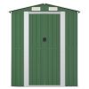 Garden Shed Green 75.6"x 42.5"x 87.8" In Galvanized Steel