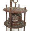 DecMode Rustic Metal Lantern (16"W, 54"H, Rust)