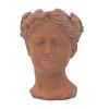 Head Vase Brown Outdoor Patio Planter