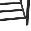 Rattan Wicker Elevated Garden Bed With Tool Storage - Outsunny (Black)