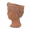 Head Vase Brown Outdoor Patio Planter