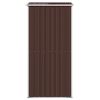Garden Shed Dark Brown 75.6"x 42.5"x 87.8" Galvanized Steel