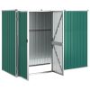 Garden Tool Shed Green 88.6"x 35"x 63.4" Galvanized Steel
