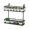 Adjustable Hook Flowerpot Holder With 2 Hanging Planter Baskets