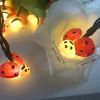 Solar Ladybug String (20 LEDs) - Lights For Garden Indoor & Outdoor Use