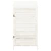 Garden Shed White 21.7"x 20.5"x 44.1" Solid Fir Wood