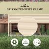Outsunny Elevated Garden Bed With Shelf & Liner