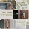 6 x 4 Ft Metal Tool Shed With Lockable Doors For Outdoor Storage