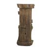 Rustic Tree Trunk 5-Tier Fountain With LED Light – Indoor/Outdoor Decor