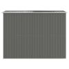 Garden Shed Light Gray 75.6"x 107.9"x 87.8" Made Of Galvanized Steel