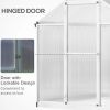 8' L x 6' W Walk-In Greenhouse With Roof Vent & Rain Gutter For Winter Hobbies