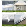 10' L x 7' W x 7' H Walk-In Tunnel Greenhouse With Roll-Up Windows