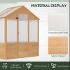 Outdoor Wooden Polycarbonate Walk-in Greenhouse