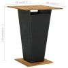 9 Piece Patio Bar Set with Cushions Poly Rattan Black