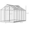 10' Long x 6' Wide Walk-In Polycarbonate Greenhouse
