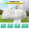 Walk-In Tunnel Greenhouse 20x10x7 Ft With Galvanized Steel Hoops, 3 Top Beams & Diagonal Poles