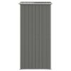 Garden Shed Light Gray 75.6"x 42.5"x 87.8" Galvanized Steel