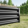 Black Metal Outdoor Raised Planter (6 x 3 x 1 ft)