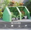 6' x 3' x 3' Portable Tunnel Greenhouse With Large Zipper Doors & Water/UV PE Cover