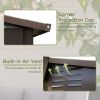 6 x 4 Ft Metal Tool Shed With Lockable Doors For Outdoor Storage