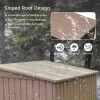 6 x 4 Ft Metal Tool Shed With Lockable Doors For Outdoor Storage
