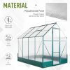 Walk-in Polycarbonate Outdoor Backyard Greenhouse
