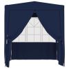 Professional Party Tent with Side Walls 6.6'x6.6' Blue 0.3 oz/ftÂ²