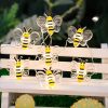 One Set Of Little Bee Decorative Copper Wire Lights 6.6ft/2m With 20 LEDs